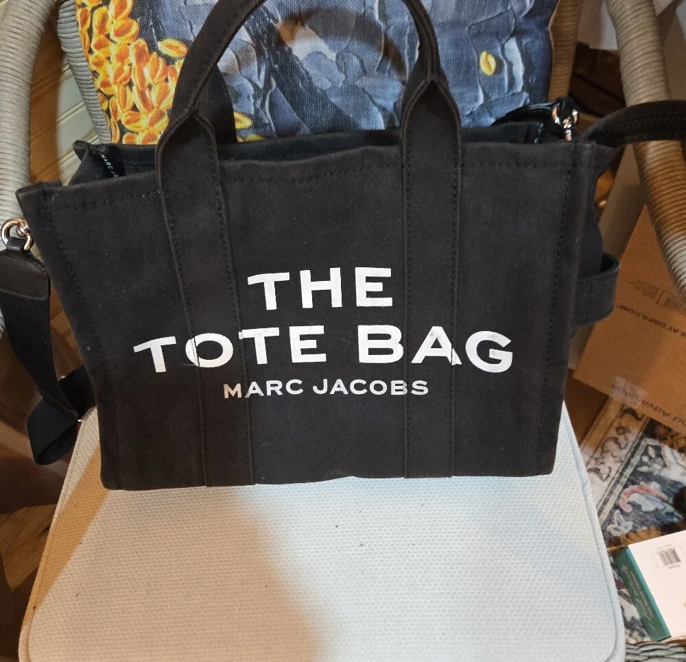 Marc Jacobs Black Canvas 'The Tote Bag' Crossbody